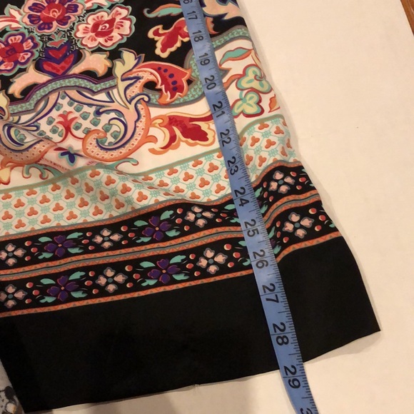 Silky Colorful Sleeveless Dress Sz 10 Dressbarn - Picture 16 of 17